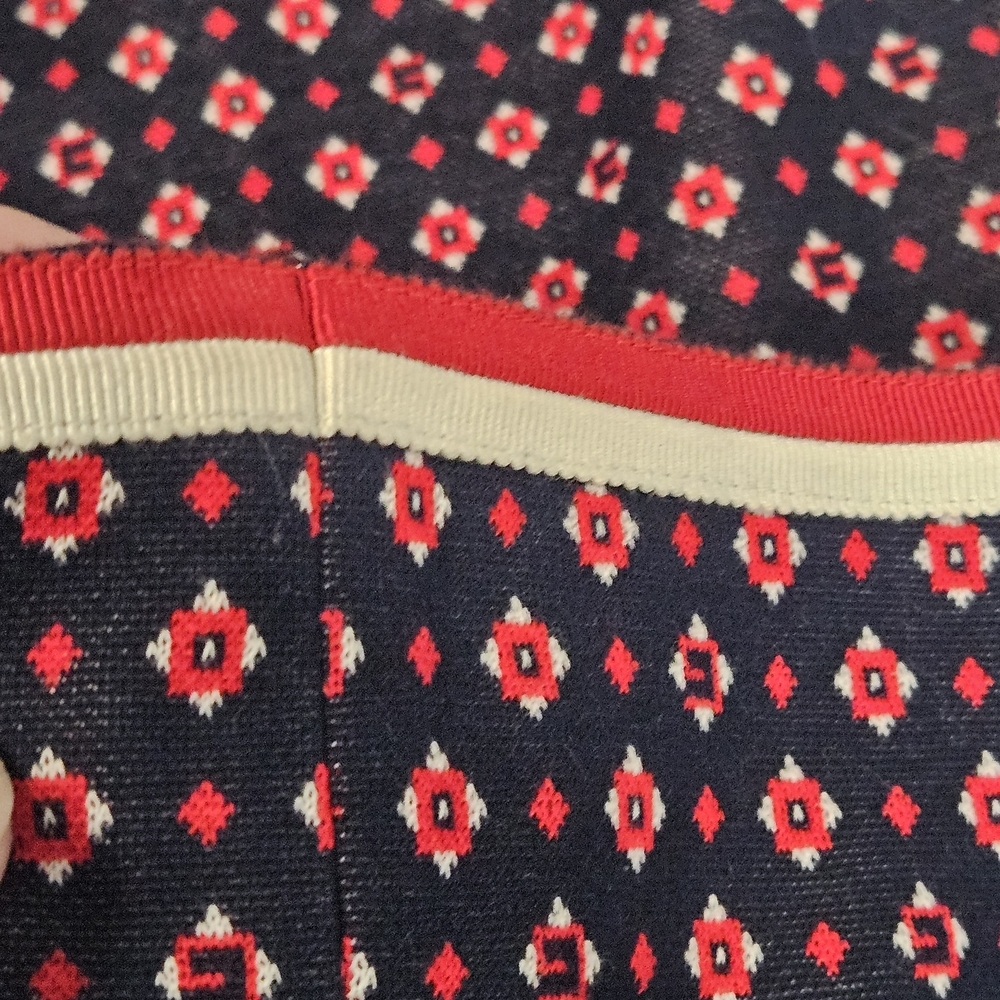 Gucci Blue and Red Geometric Women's Pants Size XS - Picture 11 of 12